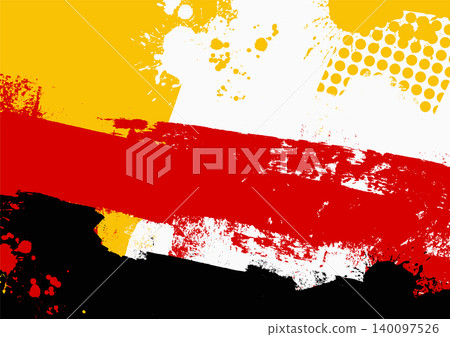 Yellow, red and Black Grunge Paint Background Yellow, red and Black Grunge Paint Background 140097526