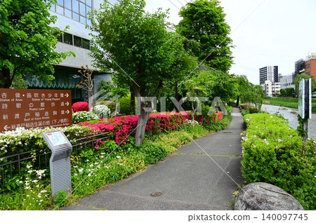 Morioka City, the City of Trees and Water: Nakatsugawa River (May) Morioka City, the City of Trees and Water: Nakatsugawa River (May) 140097745