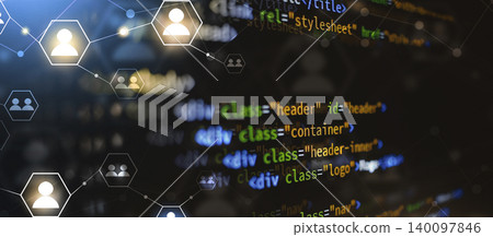 html css javascript coding language banner html css javascript coding language banner 140097846