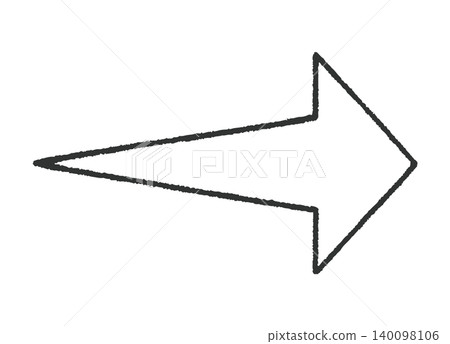 A rightward-pointing arrow that looks like it was drawn with crayons (with a white background inside). A rightward-pointing arrow that looks like it was drawn with crayons (with a white background inside). 140098106