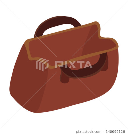An illustration of an open travel bag (Boston bag/doctor's bag style) An illustration of an open travel bag (Boston bag/doctor's bag style) 140099126