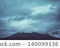 Mount Bandai shrouded in rain clouds 140099136