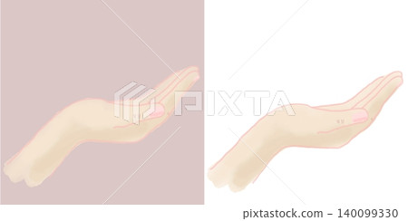 Hand-drawn illustration of a hand (transparent background/PNG/JPEG) Hand-drawn illustration of a hand (transparent background/PNG/JPEG) 140099330