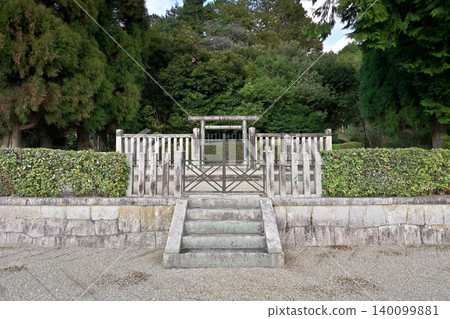 Emperor Kasuganomiya's Tahara-Nishi Mausoleum (Nara City, Nara Prefecture) Emperor Kasuganomiya's Tahara-Nishi Mausoleum (Nara City, Nara Prefecture) 140099881