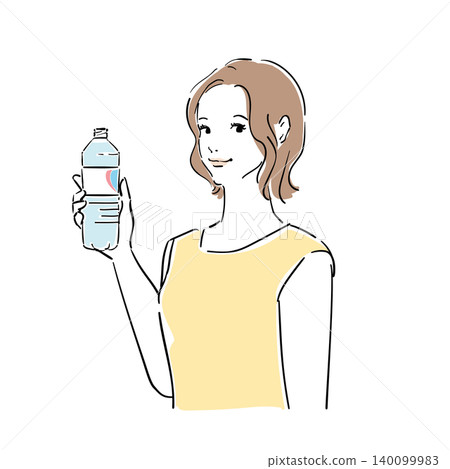 The facial expressions of women taking measures to protect themselves from the summer heat and UV rays. The facial expressions of women taking measures to protect themselves from the summer heat and UV rays. 140099983