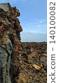Wide view of Lanzarote desert landscape with volcanic hills and stark island beauty 140100082