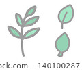 Illustration of a simple foliage plant 140100287