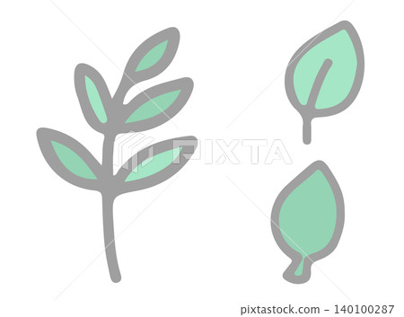 一個簡單的觀葉植物的插圖 140100287