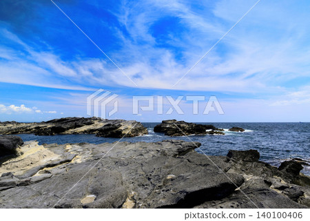 三浦半島、城島西崎岩石海岸 三浦半島、城島西崎岩石海岸 140100406