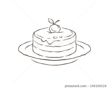 A Stack Of Breakfast Pancakes With A Berry On Top Sketch Vector Illustration A Stack Of Breakfast Pancakes With A Berry On Top Sketch Vector Illustration 140100529