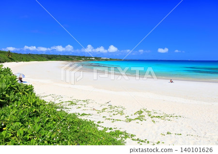 [Okinawa Prefecture] Sunny Watoguchi Beach on Irabu Island (Miyako Island) 140101626