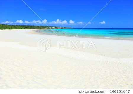 [Okinawa Prefecture] Sunny Watoguchi Beach on Irabu Island (Miyako Island) 140101647