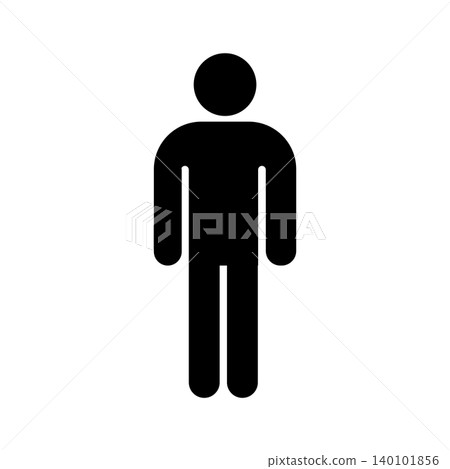 男士廁所圖標,單色 男士廁所圖標,單色 140101856