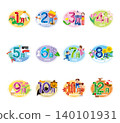 12-Month Calendar Icon 03 140101931