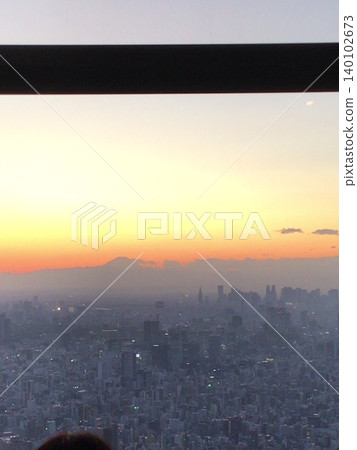 從東京晴空塔欣賞日落美景 從東京晴空塔欣賞日落美景 140102673