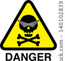 Skeleton sign illustration material 140102839