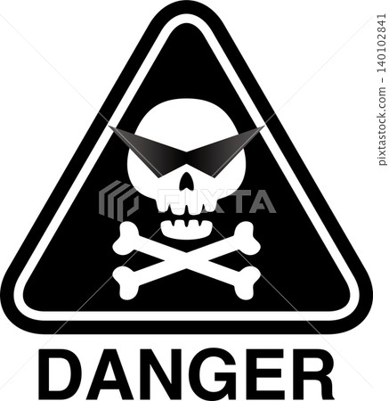 Skeleton sign illustration material Skeleton sign illustration material 140102841