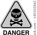 Skeleton sign illustration material 140102842