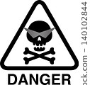 Skeleton sign illustration material 140102844
