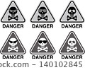 Skeleton sign illustration material 140102845