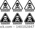 Skeleton sign illustration material 140102847