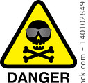 Skeleton sign illustration material 140102849
