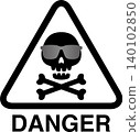 Skeleton sign illustration material 140102850