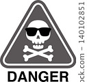 Skeleton sign illustration material 140102851
