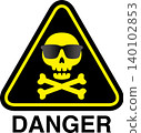 Skeleton sign illustration material 140102853