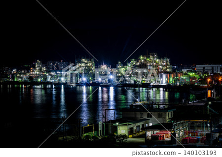 Shunan Factory at dusk Night view Night glitter 140103193