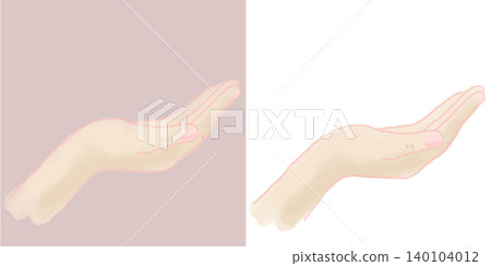 一隻手向上伸出的插畫（透明背景/PNG/JPEG） 140104012