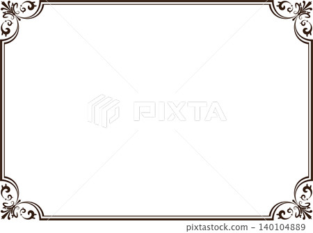 Elegant antique-style decorative frame 140104889