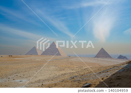 The Great Pyramids of Giza in Cairo, Egypt The Great Pyramids of Giza in Cairo, Egypt 140104959