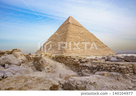 Pyramid of Menkaure in Giza Egypt Pyramid of Menkaure in Giza Egypt 140104977