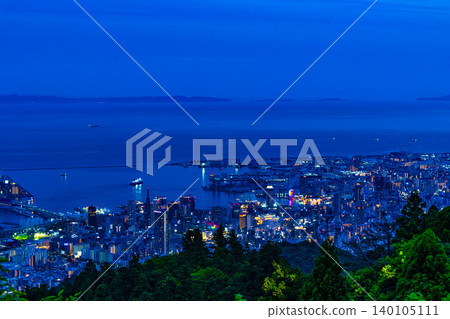 從神戶摩耶山菊星台眺望夜景 140105111
