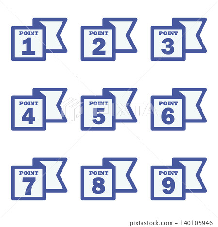 絲帶插圖素材:要點、重要、檢查、注意、警告、數字 絲帶插圖素材:要點、重要、檢查、注意、警告、數字 140105946