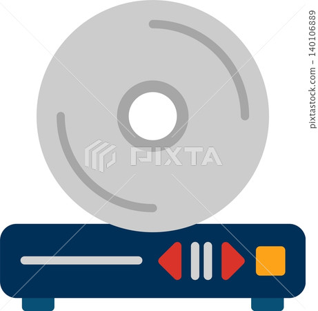 Dvd Flat Vector Icon Design Dvd Flat Vector Icon Design 140106889