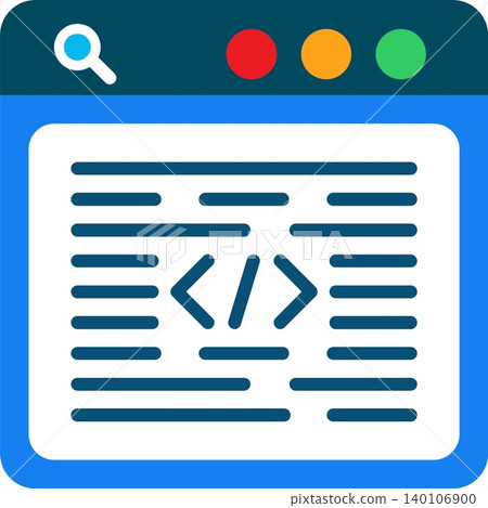 Programming Language Flat Vector Icon Design 140106900