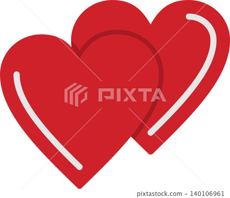 Heart Flat Vector Icon Design 140106961