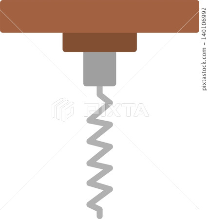 Corkscrew Flat Vector Icon Design Corkscrew Flat Vector Icon Design 140106992