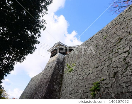 Matsuyama Castle: Impressive stone walls (Ehime Prefecture) 140107032