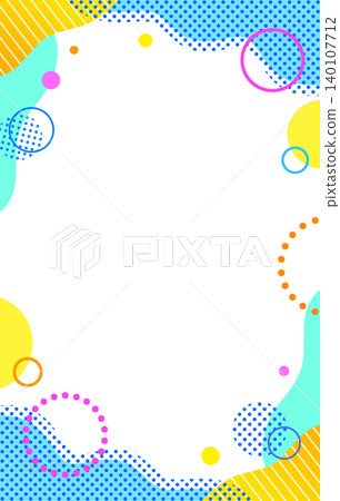 Abstract colorful frame, geometric pattern, pop, vertical orientation. Abstract colorful frame, geometric pattern, pop, vertical orientation. 140107712