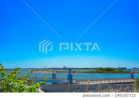 The sea and blue sky of Kasai The sea and blue sky of Kasai 140107723