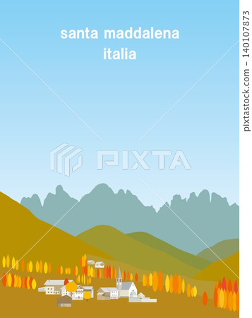 Santa Maddalena, Dolomites, Italy, Autumn 140107873