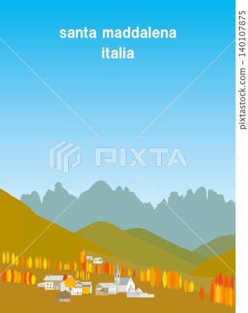 Santa Maddalena, Dolomites, Italy, Autumn 140107875
