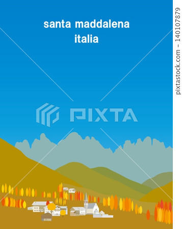 Santa Maddalena, Dolomites, Italy, Autumn 140107879
