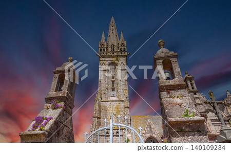 Parish close church of Bodilis, finistere, brittany, france Parish close church of Bodilis, finistere, brittany, france 140109284