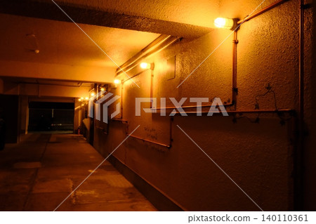 A stylish streetlamp in an apartment building in a certain town A stylish streetlamp in an apartment building in a certain town 140110361