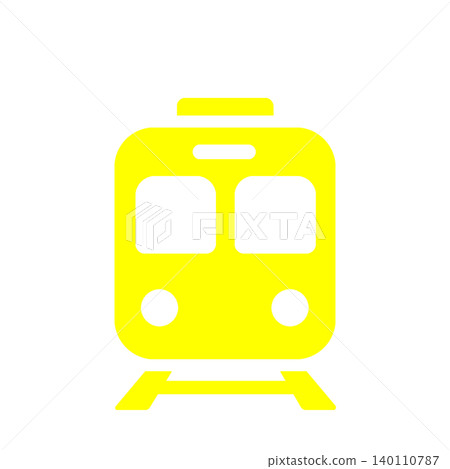 Simple train icons (yellow) that are easy to use for station guides and transportation maps. Simple train icons (yellow) that are easy to use for station guides and transportation maps. 140110787