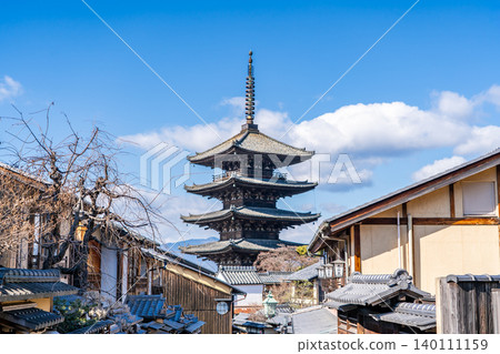 Hokanji Temple as seen from Yasaka-kamimachi on Sannenzaka (Three Years Slope), commonly known as Yasaka Pagoda (a landmark of Higashiyama), is Kyoto's tallest five-story pagoda. Hokanji Temple as seen from Yasaka-kamimachi on Sannenzaka (Three Years Slope), commonly known as Yasaka Pagoda (a landmark of Higashiyama), is Kyoto's tallest five-story pagoda. 140111159